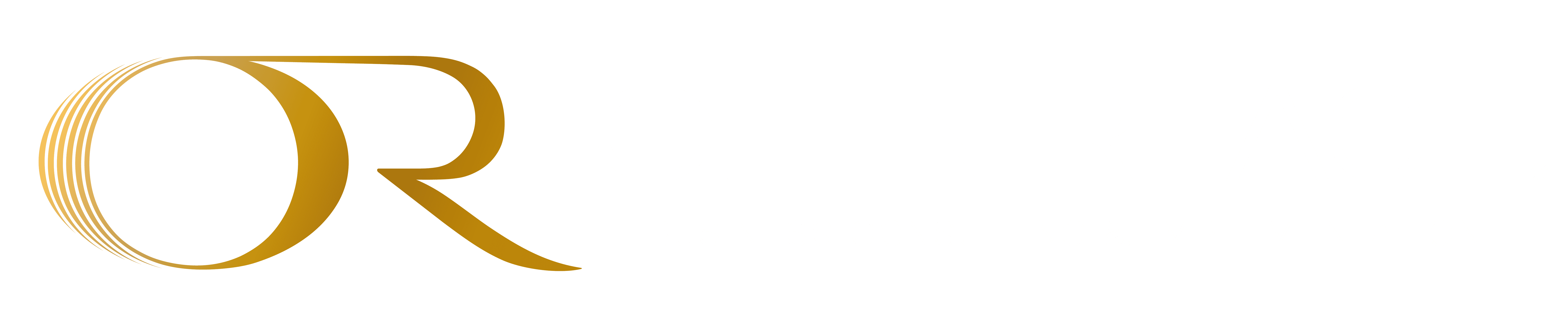 Ollin Reach full horizontal logo with tagline in gradient inverted design