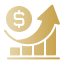 Growth icon in Ollin Reach brand colors