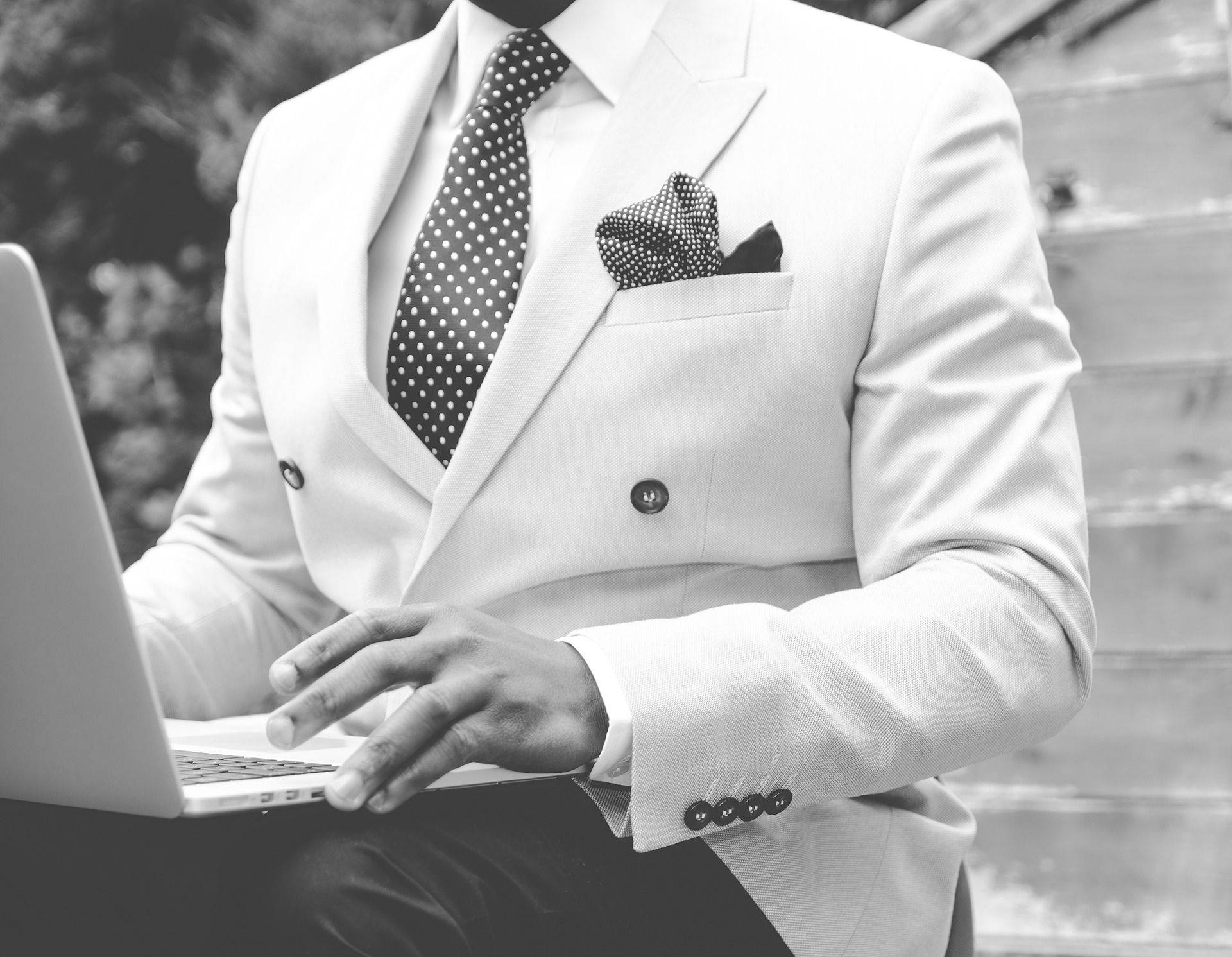 Businessman in a suit - corporate setting